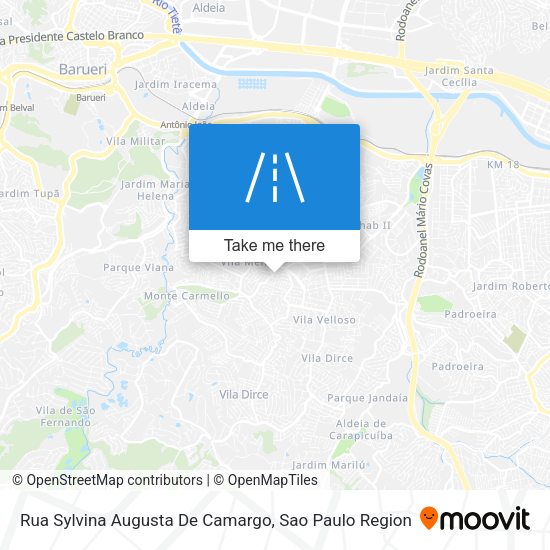 Rua Sylvina Augusta De Camargo map