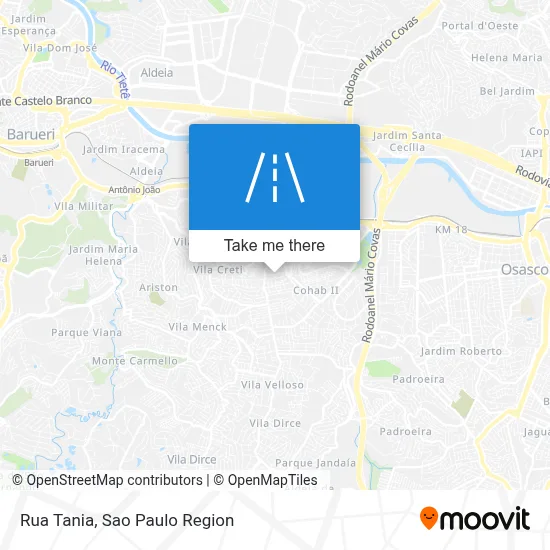 Rua Tania map
