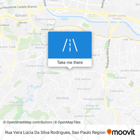 Mapa Rua Vera Lúcia Da Silva Rodrigues