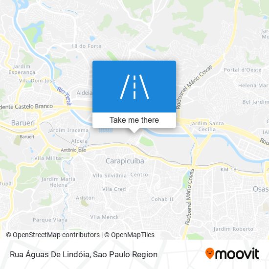 Rua Águas De Lindóia map