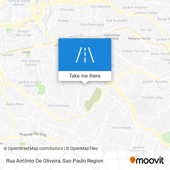 Rua Antônio De Oliveira map