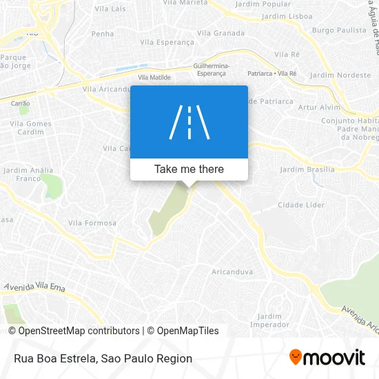 Rua Boa Estrela map