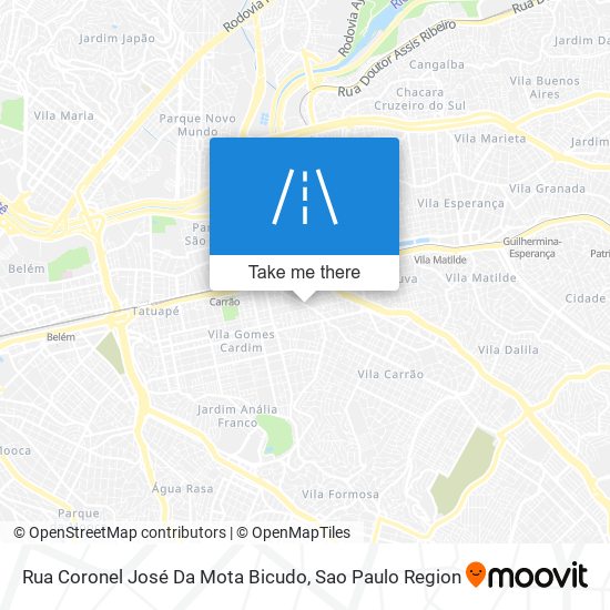 Rua Coronel José Da Mota Bicudo map