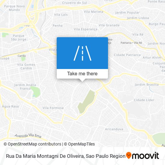 Rua Da Maria Montagni De Oliveira map