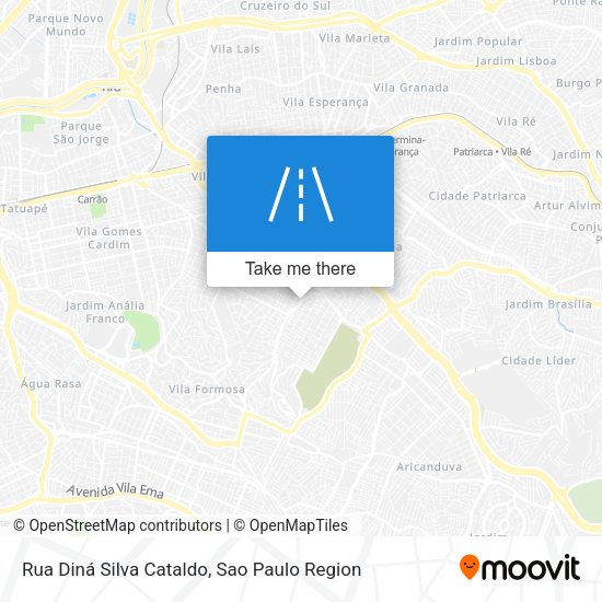 Rua Diná Silva Cataldo map