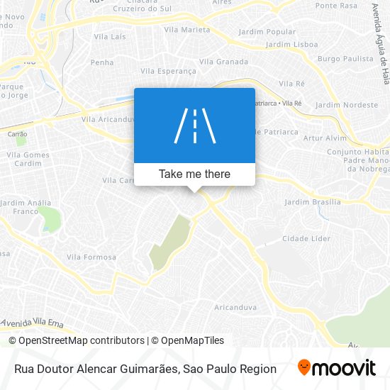 Mapa Rua Doutor Alencar Guimarães