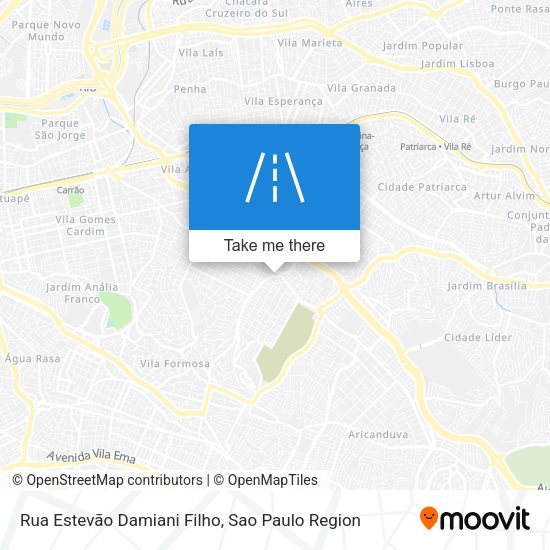 Rua Estevão Damiani Filho map