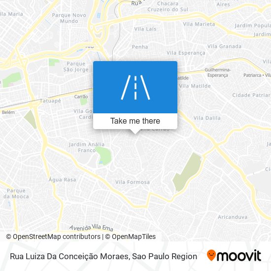 Rua Luiza Da Conceição Moraes map