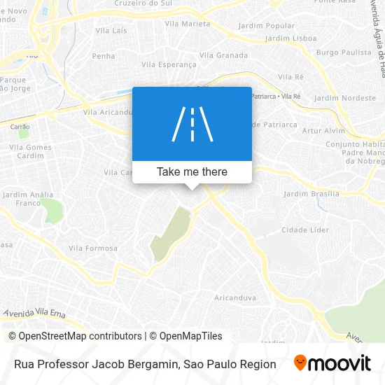 Rua Professor Jacob Bergamin map