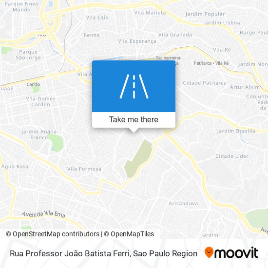 Rua Professor João Batista Ferri map