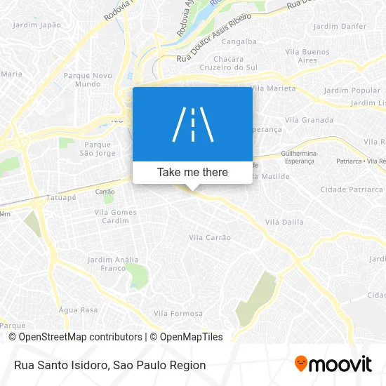 Rua Santo Isidoro map