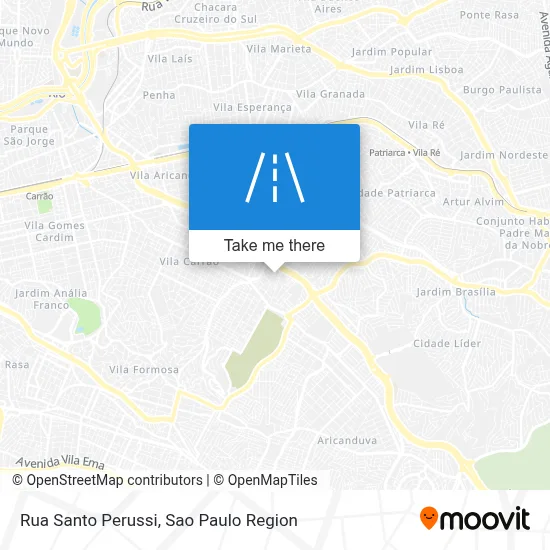 Rua Santo Perussi map