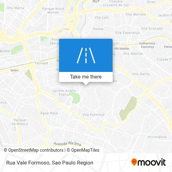 Rua Vale Formoso map