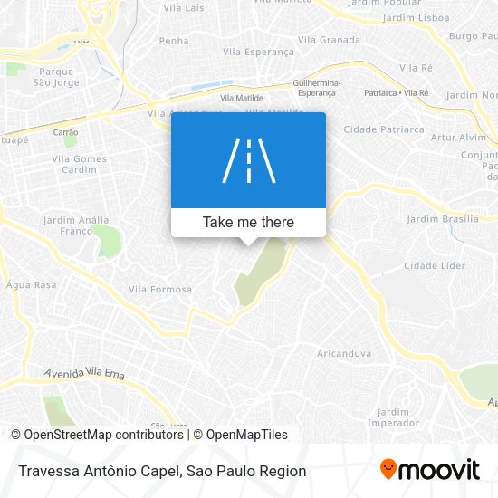 Travessa Antônio Capel map