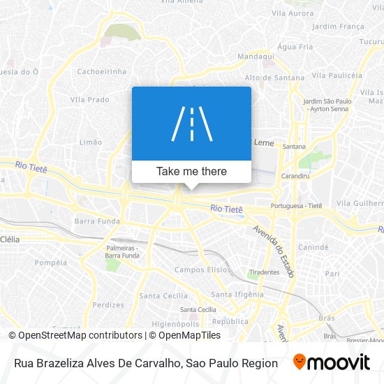 Mapa Rua Brazeliza Alves De Carvalho