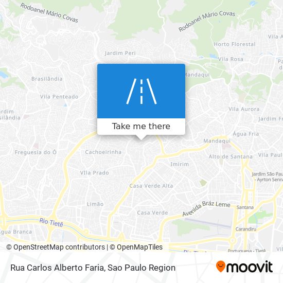 Mapa Rua Carlos Alberto Faria