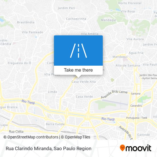 Mapa Rua Clarindo Miranda