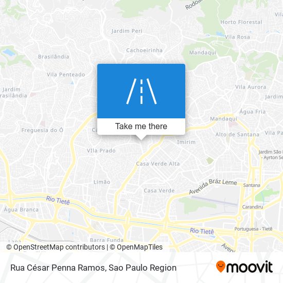 Mapa Rua César Penna Ramos