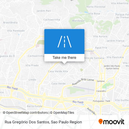 Mapa Rua Gregório Dos Santos