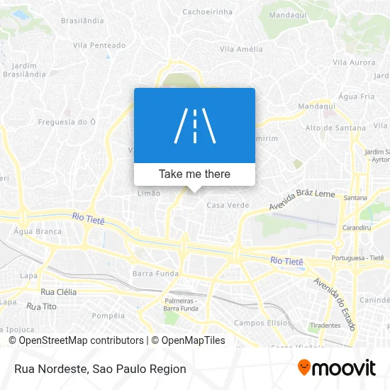 Rua Nordeste map