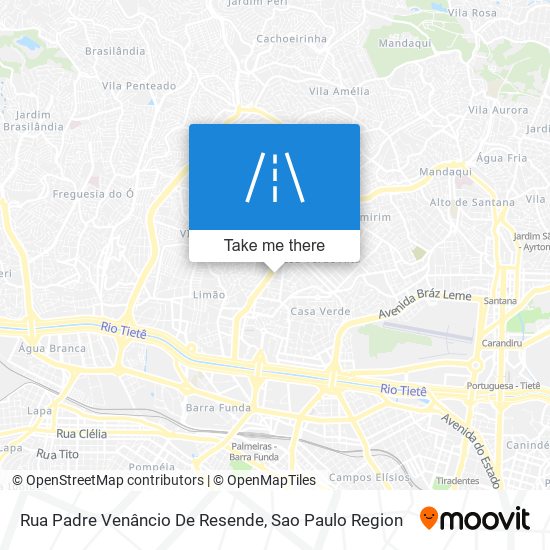 Mapa Rua Padre Venâncio De Resende