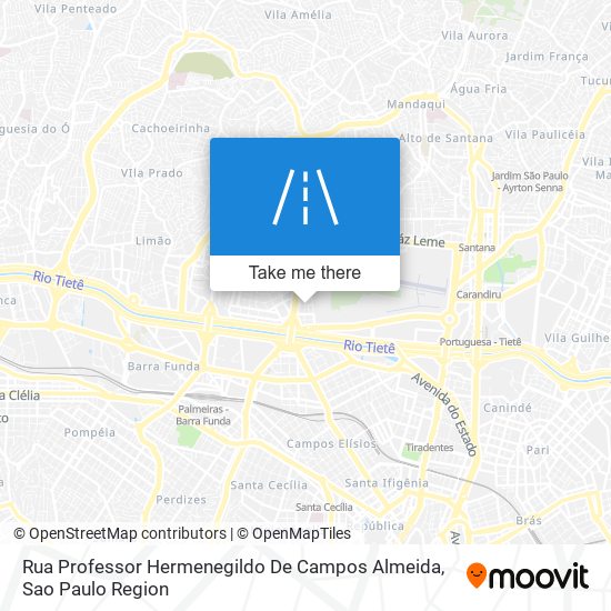 Rua Professor Hermenegildo De Campos Almeida map