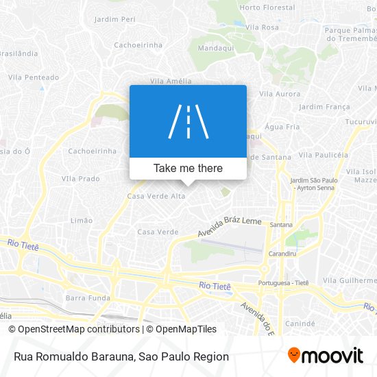 Mapa Rua Romualdo Barauna