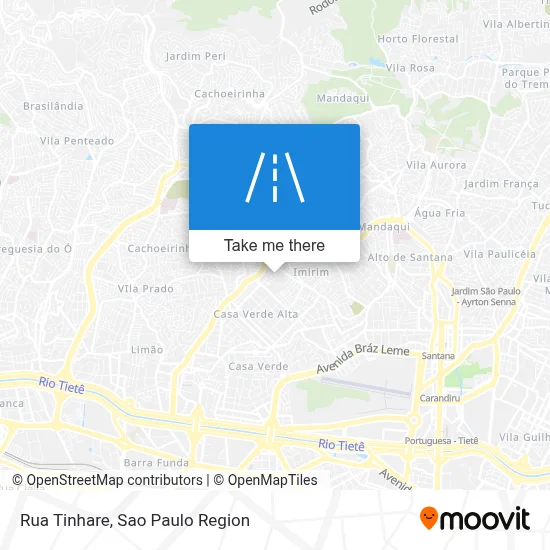 Rua Tinhare map