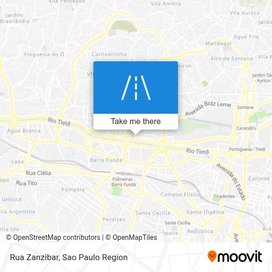 Rua Zanzibar map