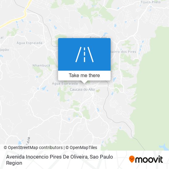 Mapa Avenida Inocencio Pires De Oliveira