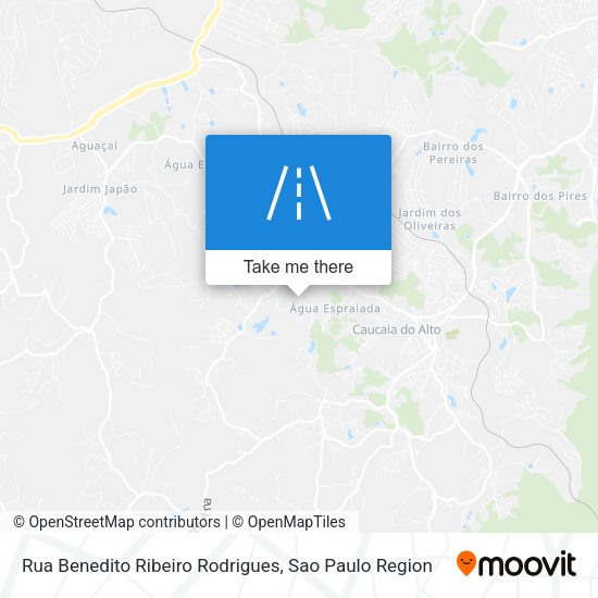 Rua Benedito Ribeiro Rodrigues map