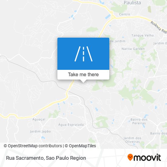 Rua Sacramento map