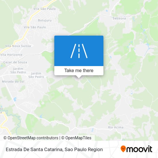 Estrada De Santa Catarina map