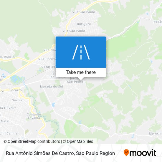 Mapa Rua Antônio Simões De Castro