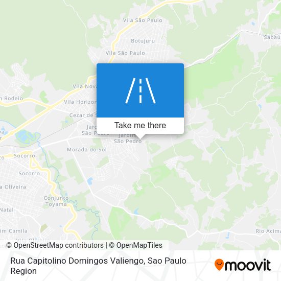 Rua Capitolino Domingos Valiengo map