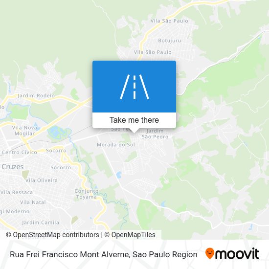 Rua Frei Francisco Mont Alverne map