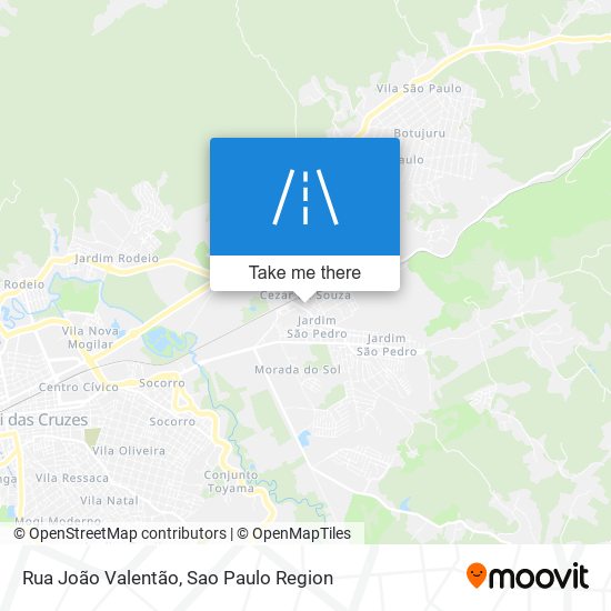 Rua João Valentão map