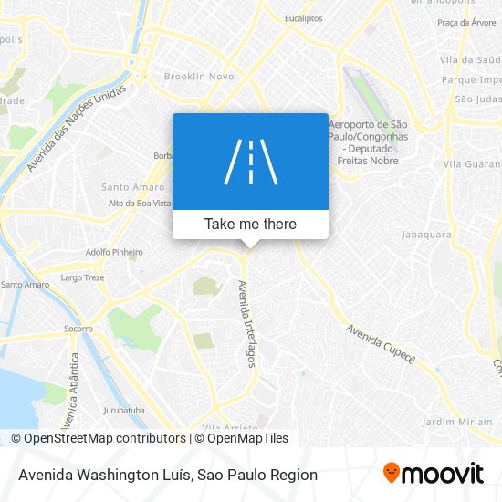 Avenida Washington Luís map