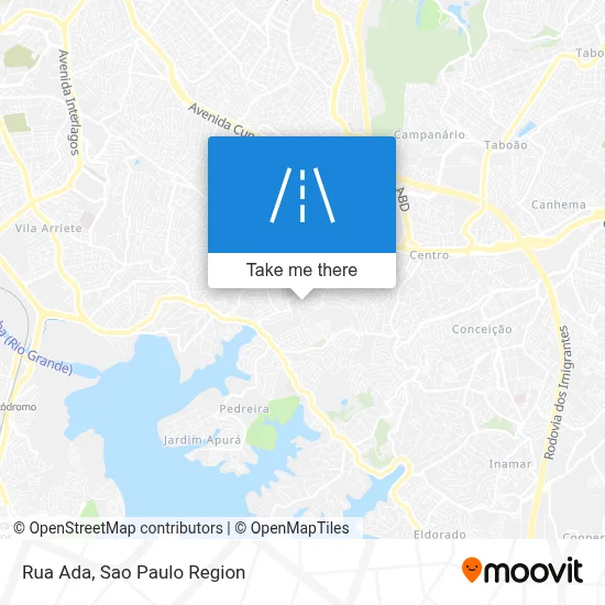 Rua Ada map