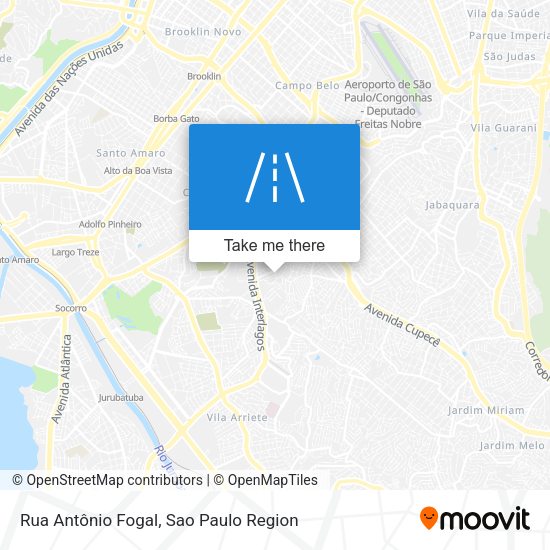 Rua Antônio Fogal map