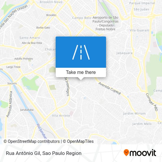 Rua Antônio Gil map