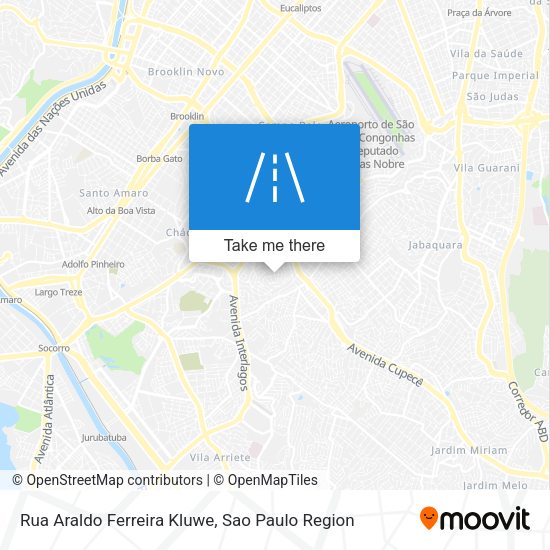 Rua Araldo Ferreira Kluwe map