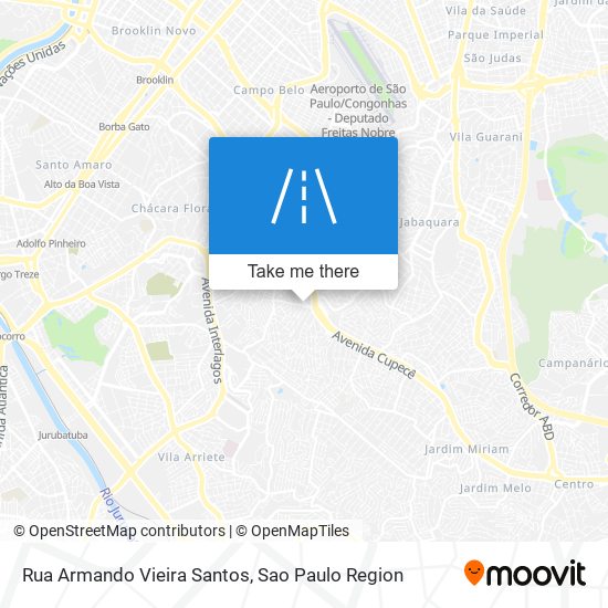 Mapa Rua Armando Vieira Santos