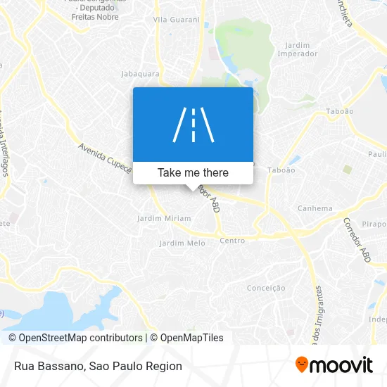 Rua Bassano map