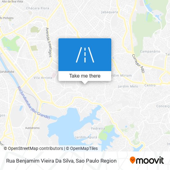 Rua Benjamim Vieira Da Silva map