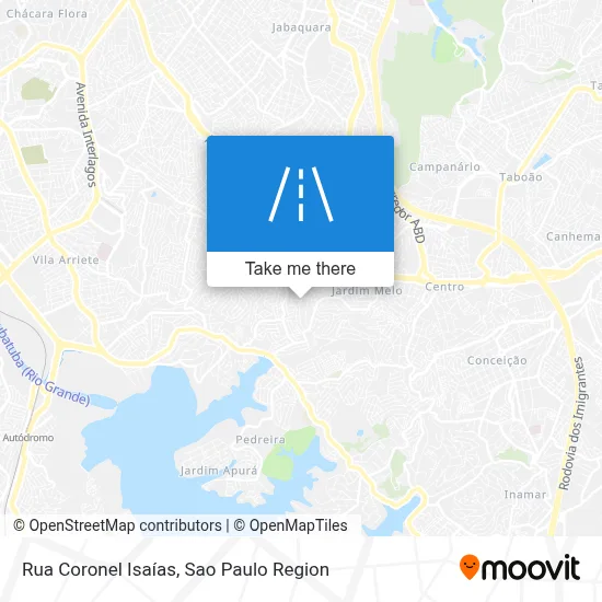 Rua Coronel Isaías map