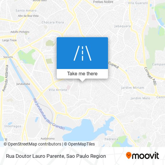 Mapa Rua Doutor Lauro Parente