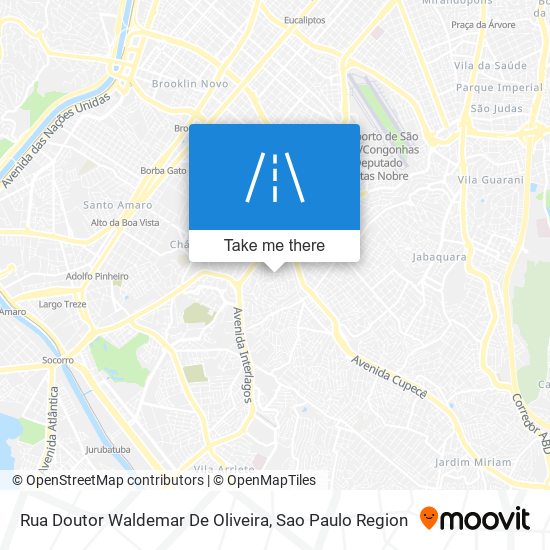 Rua Doutor Waldemar De Oliveira map