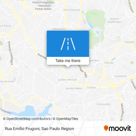 Mapa Rua Emílio Frugoni