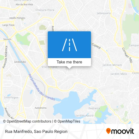 Rua Manfredo map